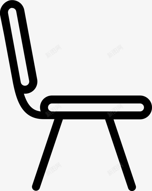 椅子家具家图标svg_新图网 https://ixintu.com 休息 坐下 家具 椅子