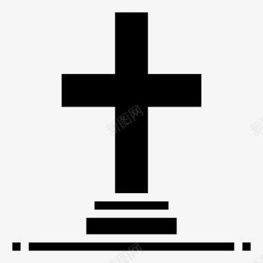 墓穴墓地基督教图标图标