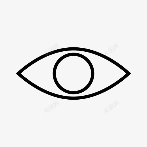 眼睛看一只眼睛图标svg_新图网 https://ixintu.com 一只 一只眼 到了 看到 眼睛
