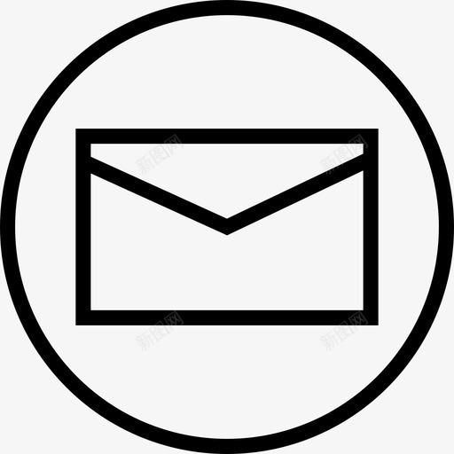电子邮件界面按钮7线性图标svg_新图网 https://ixintu.com 按钮 电子邮件 界面 线性