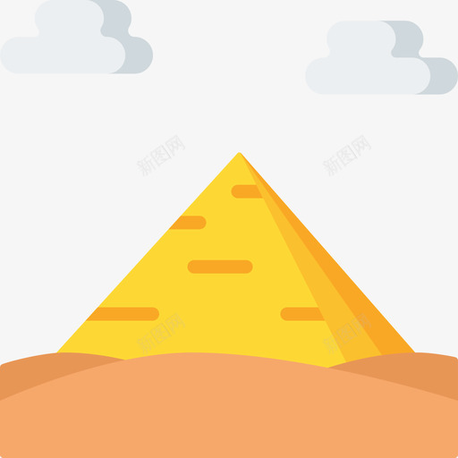 金字塔埃及22平坦图标svg_新图网 https://ixintu.com 埃及22 平坦 金字塔