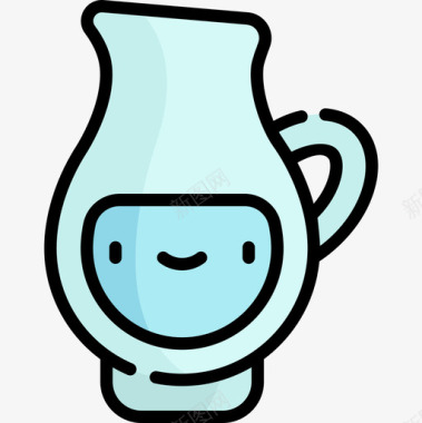 水罐spa21线性颜色图标图标