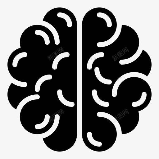 大脑大脑半球智力图标svg_新图网 https://ixintu.com 人类器官 器官 大脑 大脑半球 智力