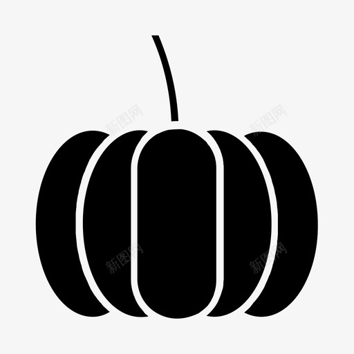 南瓜食物水果图标svg_新图网 https://ixintu.com 万圣节 南瓜 水果 蔬菜 食物 黑色水果和蔬菜