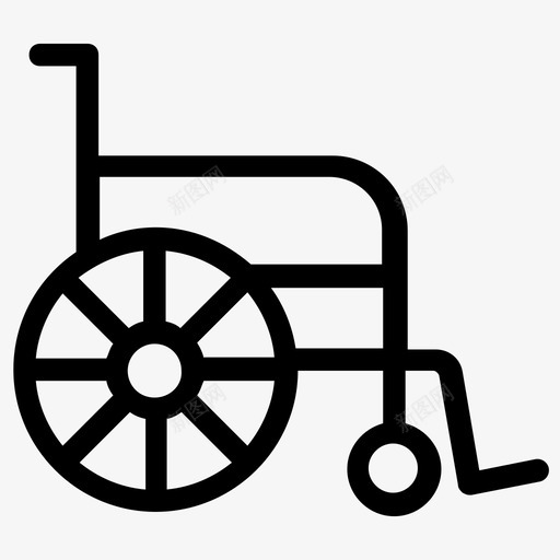 轮椅无障碍残疾图标svg_新图网 https://ixintu.com 人类 无障碍 残疾 残疾人 残疾人标志 生命 生命进化和死亡线图标 轮椅