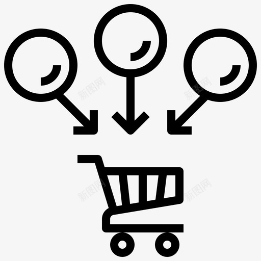 购买决策过程行为业务图标svg_新图网 https://ixintu.com 业务 决策 消费者 行为 购买 过程