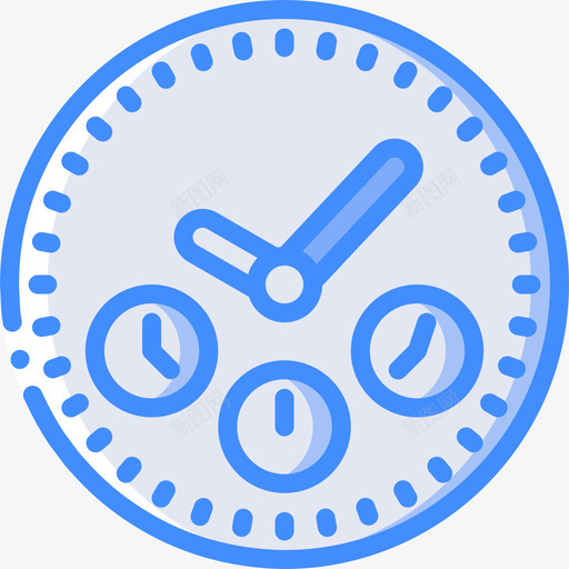 时钟时间管理32蓝色图标svg_新图网 https://ixintu.com 时钟 时间管理 蓝色