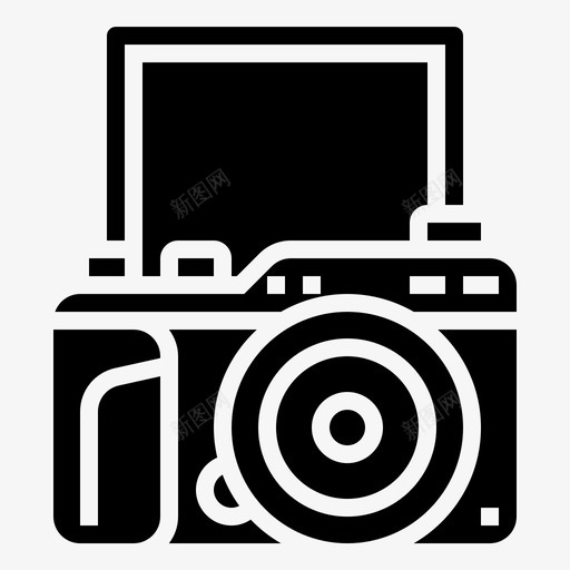 照相机捕获设备图标svg_新图网 https://ixintu.com 图像 宝丽来 捕获 新闻glyph 照片 照相机 设备