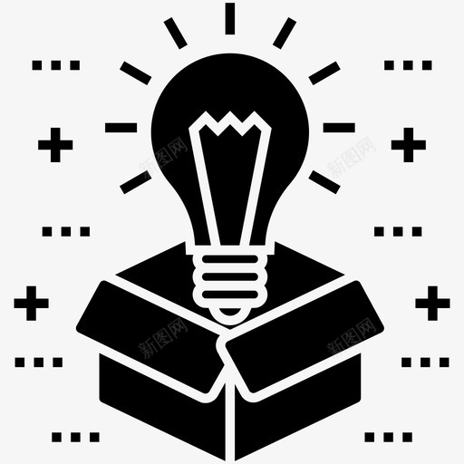 创新创造力能量图标svg_新图网 https://ixintu.com 创新 创造力 图标 想法 技能 灯泡 生活 能量 雕文
