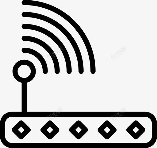 wifi设备互联网图标svg_新图网 https://ixintu.com wifi 互联网 设备 路由器