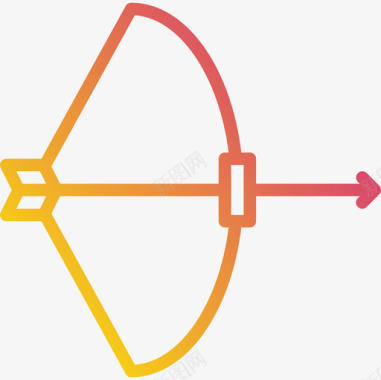 弓箭武器4渐变图标图标