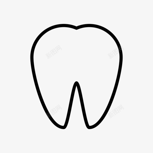 牙齿磨牙嘴图标svg_新图网 https://ixintu.com 工具 牙齿 磨牙 设置 轮廓