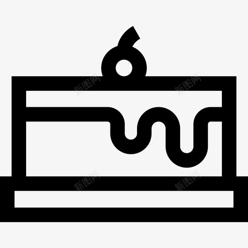 蛋糕圣诞食品和饮料图标svg_新图网 https://ixintu.com 圣诞 蛋糕 食品 饮料