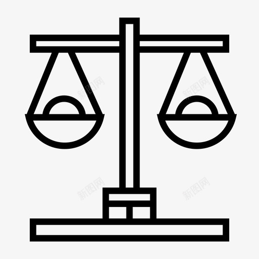平衡比较公正图标svg_新图网 https://ixintu.com 公正 尺度 平衡 比较 法律 科学
