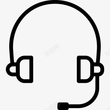 耳机客户麦克风图标图标