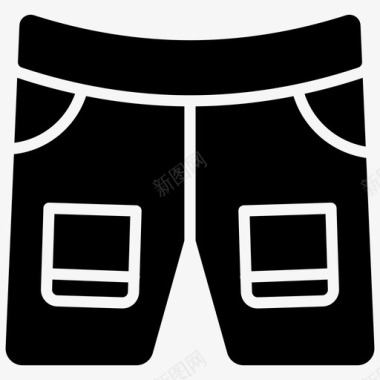 短裤拳击手内裤图标图标