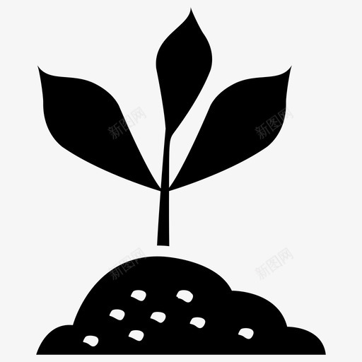 幼树生长植物植物生命图标svg_新图网 https://ixintu.com 农业 图标 幼树 幼苗 有机 栽培 植物 生命 生长 立体 立体图