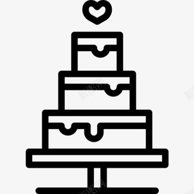 蛋糕婚礼119直系图标图标