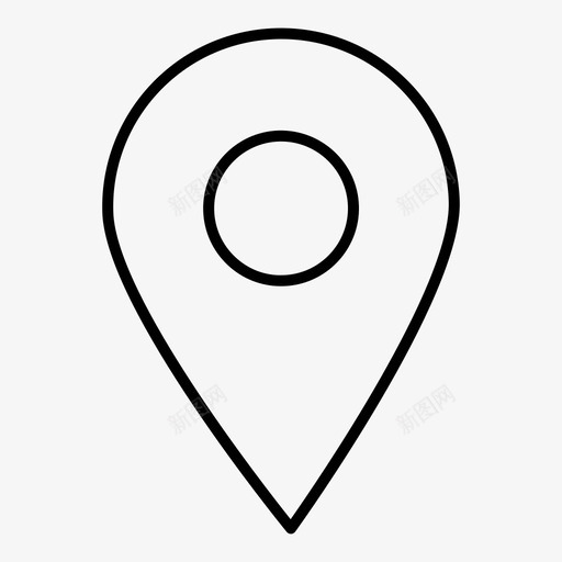 点位置地图图标svg_新图网 https://ixintu.com pin 位置 地图 导航 标记 点