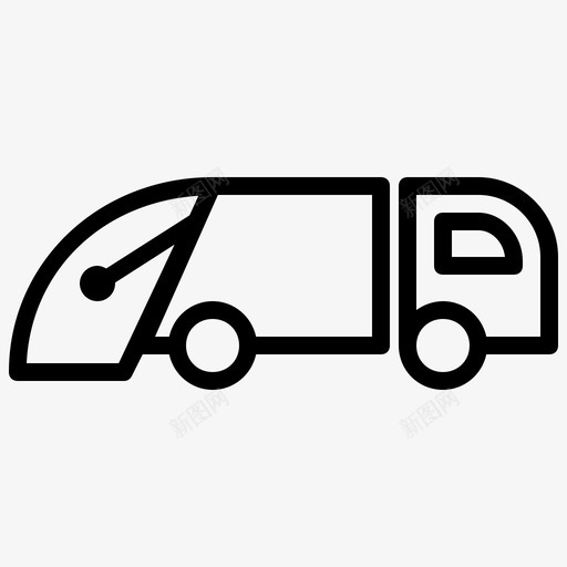 垃圾车汽车运输工具图标svg_新图网 https://ixintu.com 垃圾车 汽车 车辆 运输工具
