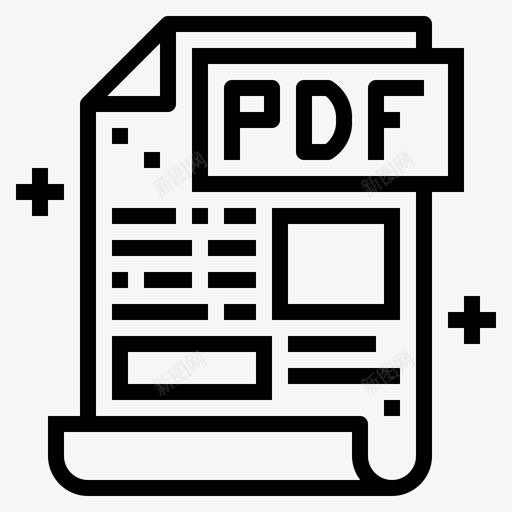 pdf文件格式图标svg_新图网 https://ixintu.com pdf 文件 文件和文件 格式 符号