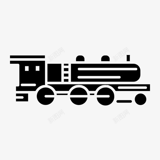 火车货物机车图标svg_新图网 https://ixintu.com 机车 标志 火车 货物 车辆 运输