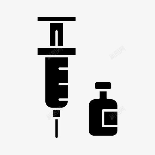 注射器卫生注射图标svg_新图网 https://ixintu.com 医疗 卫生 注射 注射器 药品 针头