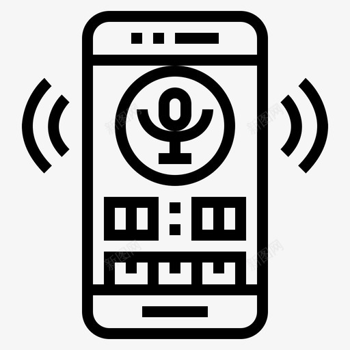 录音麦克风收音机图标svg_新图网 https://ixintu.com 声音 录音 收音机 新闻 麦克风