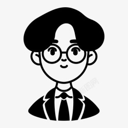 医学教授医生化身人图标高清图片