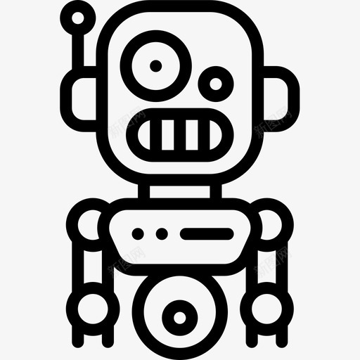 机器人学机器人学26线性图标svg_新图网 https://ixintu.com 机器人学 线性