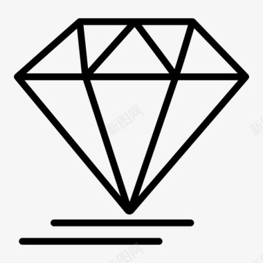 钻石宝石投资图标图标