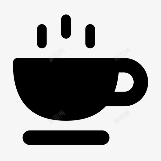 热咖啡饮料杯子图标svg_新图网 https://ixintu.com jumpicon 咖啡 咖啡店 杯子 雕文 饮料
