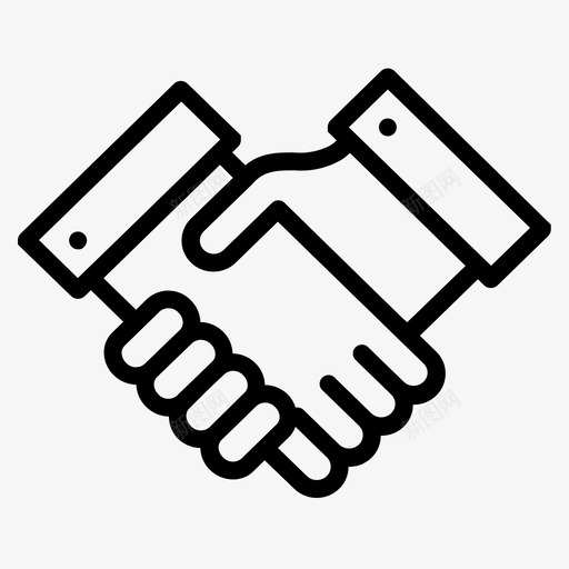握手协议交易图标svg_新图网 https://ixintu.com 交易 协议 合作伙伴 握手 生意