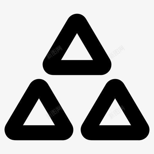 金字塔商业金融图标svg_新图网 https://ixintu.com 三角形 商业 图标 基本 增长 尺寸 所有 金字塔 金融
