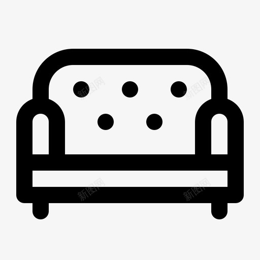 简约沙发极简沙发椅子图标svg_新图网 https://ixintu.com 客厅 家具 家具轮廓 极简沙发 椅子 简约沙发