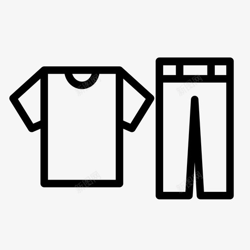 时尚衣服牛仔裤图标svg_新图网 https://ixintu.com t恤 时尚 牛仔裤 衣服 衬衫