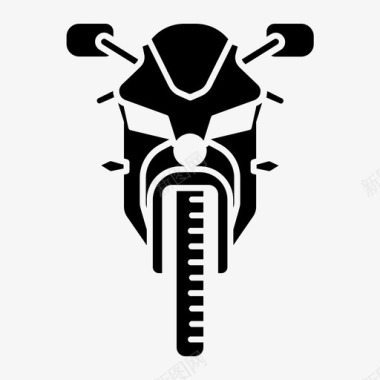 运动自行车前面摩托车图标图标