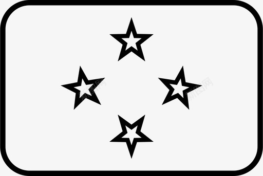 密克罗尼西亚联邦国旗密克罗尼西亚联邦国家图标图标