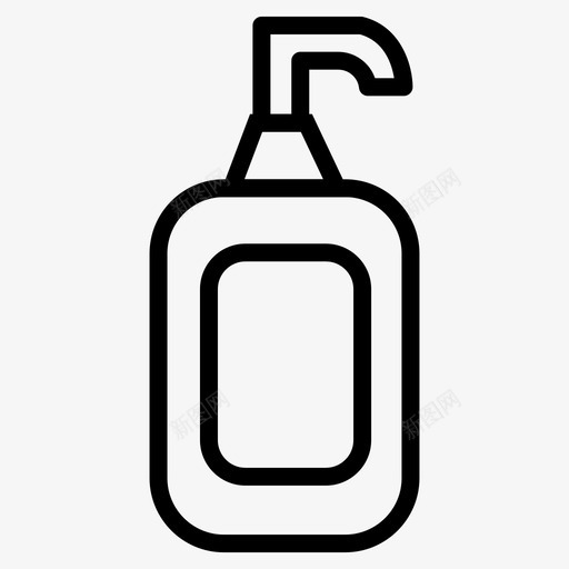 液体清洁剂洗手液图标svg_新图网 https://ixintu.com 洗手 液体 清洁剂 溶液 肥皂