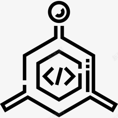 细胞程序生物工程8线性图标图标