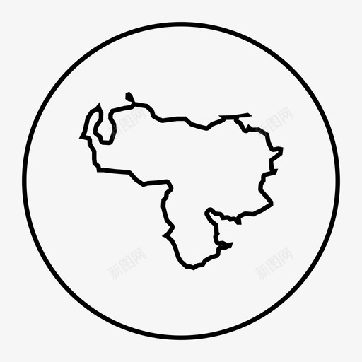 委内瑞拉地图加拉加斯拉丁美洲图标svg_新图网 https://ixintu.com 加拉加斯 南美 地图 委内瑞拉 拉丁美洲