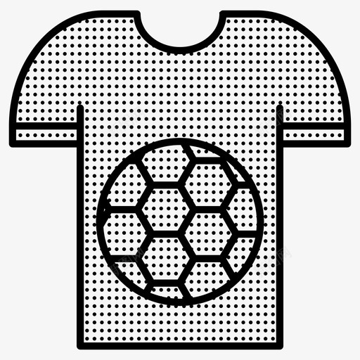 运动服足球T恤图标svg_新图网 https://ixintu.com 点缀 足球 运动服