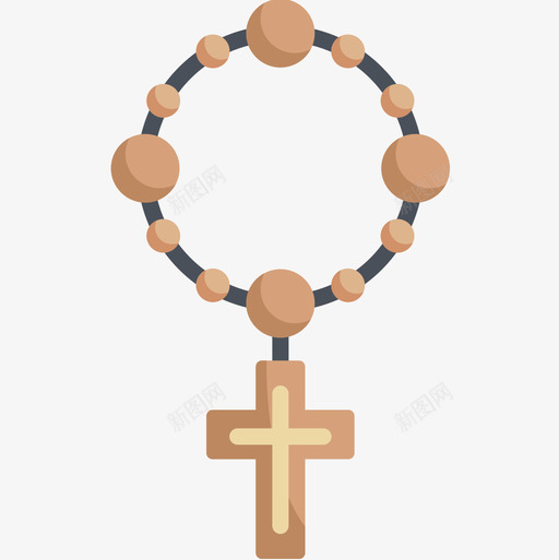 Rosary死亡日10Flat图标svg_新图网 https://ixintu.com Flat Rosary 死亡