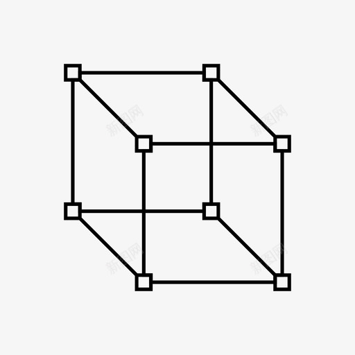 向量3d几何图标svg_新图网 https://ixintu.com 3d 几何 向量 节点 设计
