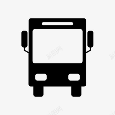 公共汽车学校交通图标图标
