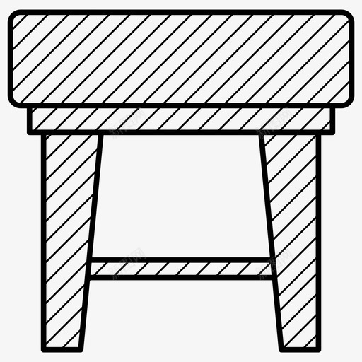 凳子家具图标svg_新图网 https://ixintu.com 凳子 家具