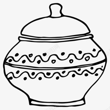 锅盘子厨房图标图标