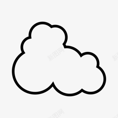 云泡沫天空图标图标