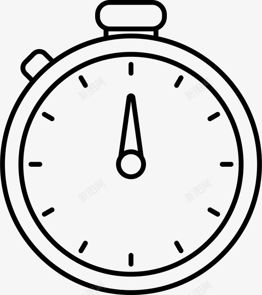 秒表时间计时器图标svg_新图网 https://ixintu.com 时间 秒表 计时器
