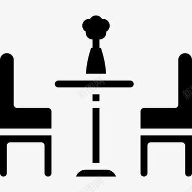 桌子家具36实心图标图标